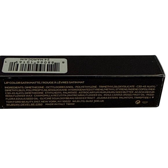 Tom Ford Lip Color Lipstick 24 Marocain Satin Matte Longwear New in Box - Picture 9 of 9
